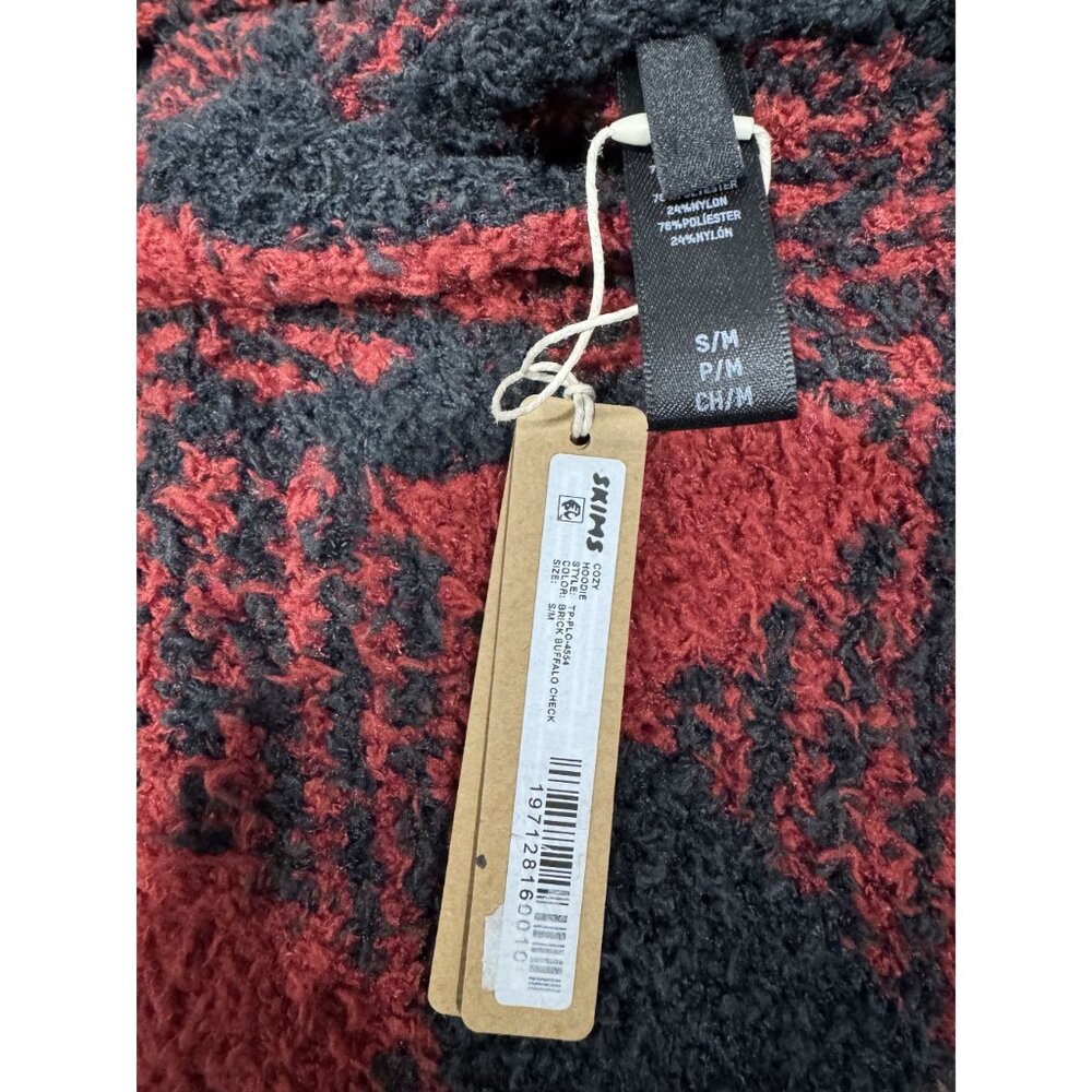 SKIMS Women Red and Black Hoodie Sweater SMALL - Picture 5 of 5